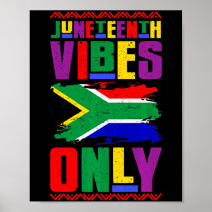 Juneteenth stämning endast sedan 1865 afroamerikan poster