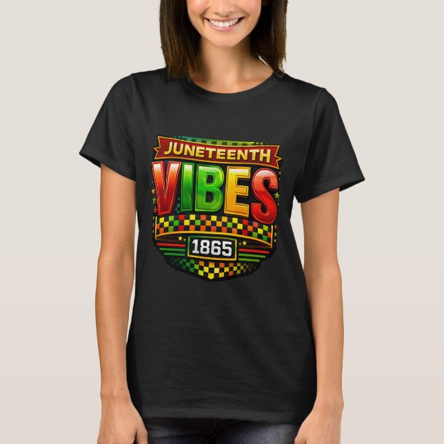 Juneteenth-stämning endast t shirt (Framsida)