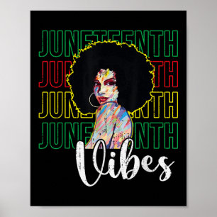 Juneteenth-stämning Frihet - 19 juni 1865 afrikans Poster