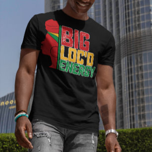 Juneteenth Stor Lokaltankad Energi Svart Frihet T Shirt