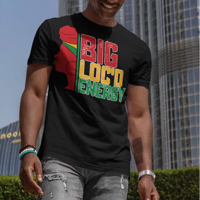 Juneteenth Stor Lokaltankad Energi Svart Frihet T Shirt (Skapare uppladdad)