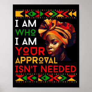 Juneteenth svart drottning afrikansk svarta kvinno poster