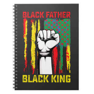 Juneteenth Svart Fader Dag Pappa Kung Firar F Anteckningsbok