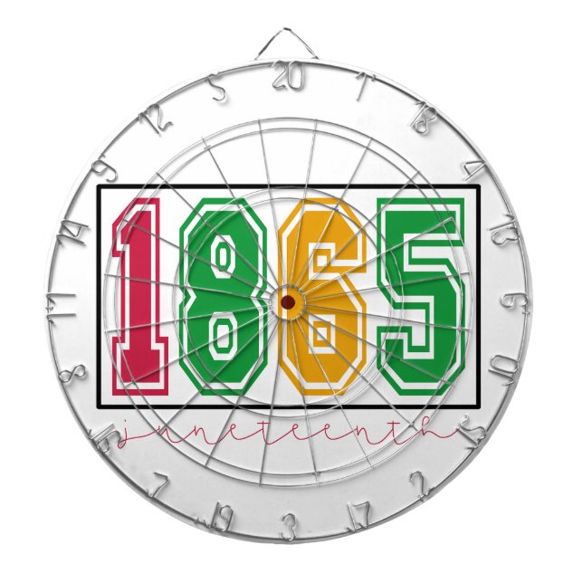 Juneteenth - Svart historia  Darttavla (Framsidan)