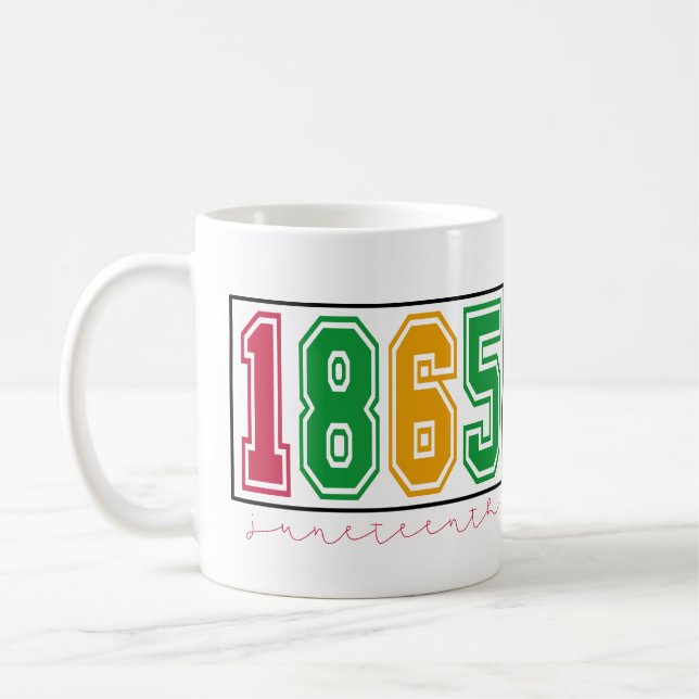 Juneteenth - Svart historia Kaffemugg (Vänster)