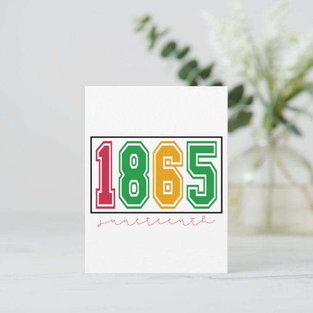 Juneteenth - Svart historia Vykort (Stående Fram)