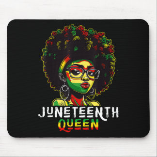 Juneteenth Svart Melanin Drottning Naturligt Afro  Musmatta