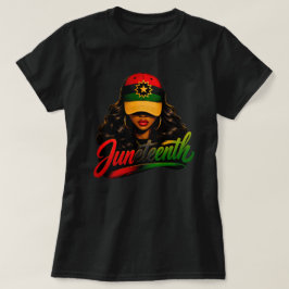 Juneteenth Svarta Afrikanska Kvinnor Melanin Frihe T Shirt