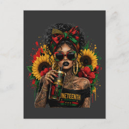 Juneteenth Svarta Kvinnor Afroamerikansk Historia Vykort