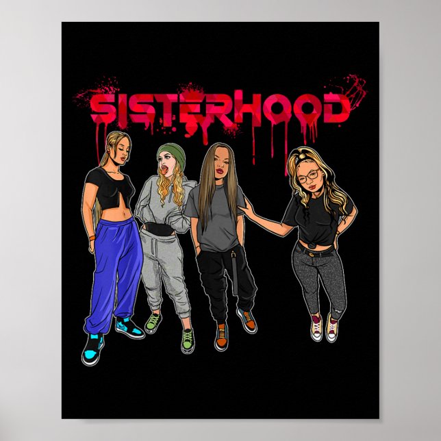 Juneteenth-systraskap systerskap vänner poster (Framsidan)