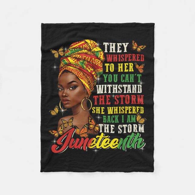 Juneteenth They Whispered To Her You Cannot Withst Fleecefilt (Framsidan)