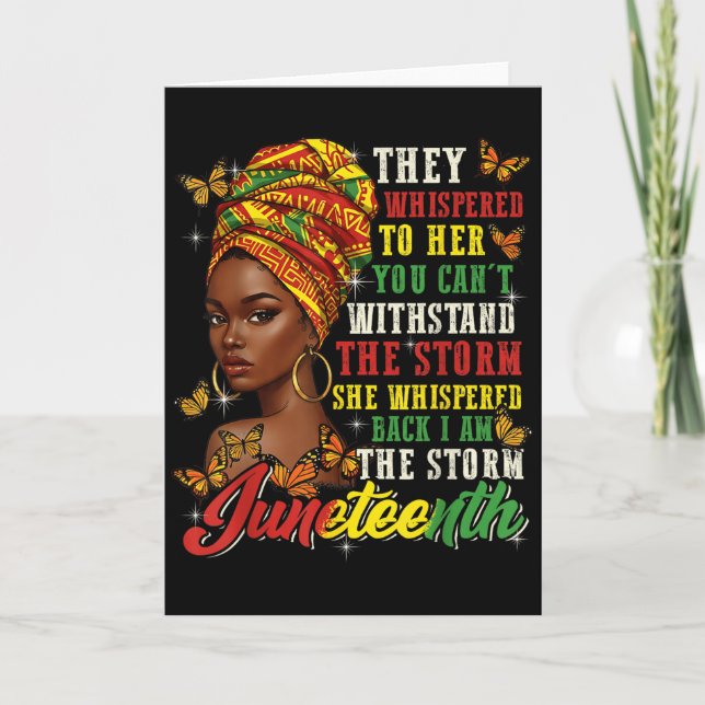Juneteenth They Whispered To Her You Cannot Withst Kort (Framsida)