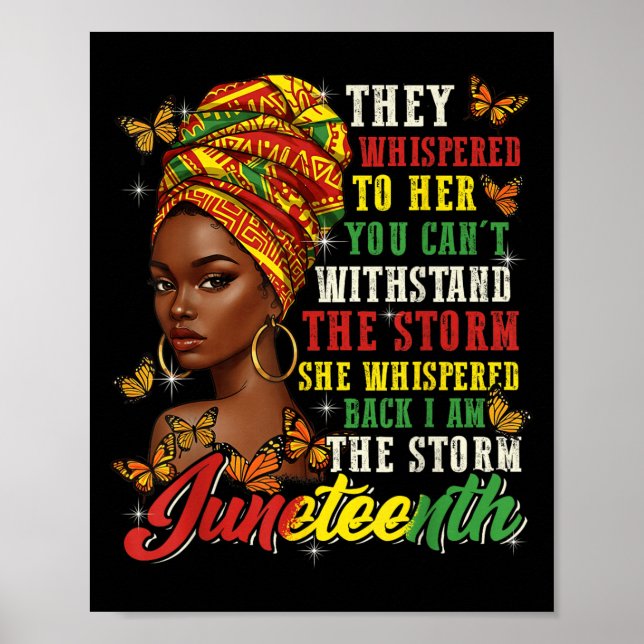 Juneteenth They Whispered To Her You Cannot Withst Poster (Framsidan)