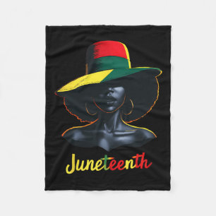 Juneteenth-tröjor kvinnor fleecefilt