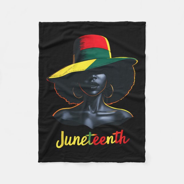 Juneteenth-tröjor kvinnor  fleecefilt (Framsidan)