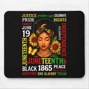 Juneteenth-tröjor som firar svart frihet 1865 B Musmatta