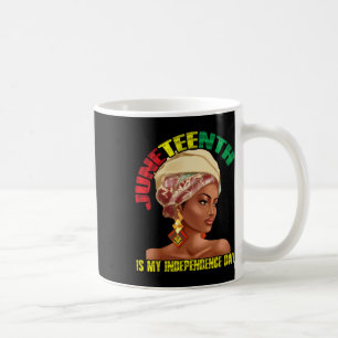 Junetelfte Independence day African Woman United Kaffemugg