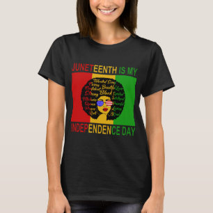 Junetelfte Independence day Afro Dam Shirt T