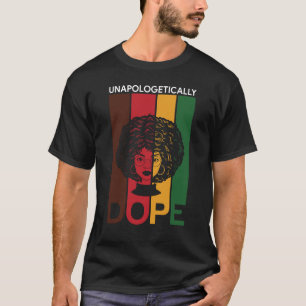 Junetelfte Opologetiskt påve Afro Woman T Shirt