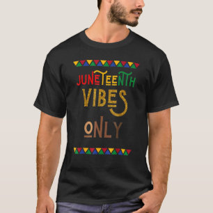 Junetelfte Vibes Black-Pridet Junetelfte oberoende T Shirt