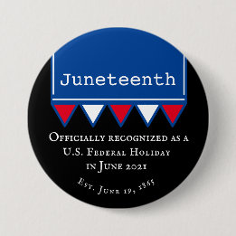Junetonde USA:s federala Helgdag Patriotic Knapp