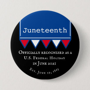 Junetonde USA:s federala Helgdag Patriotic Knapp