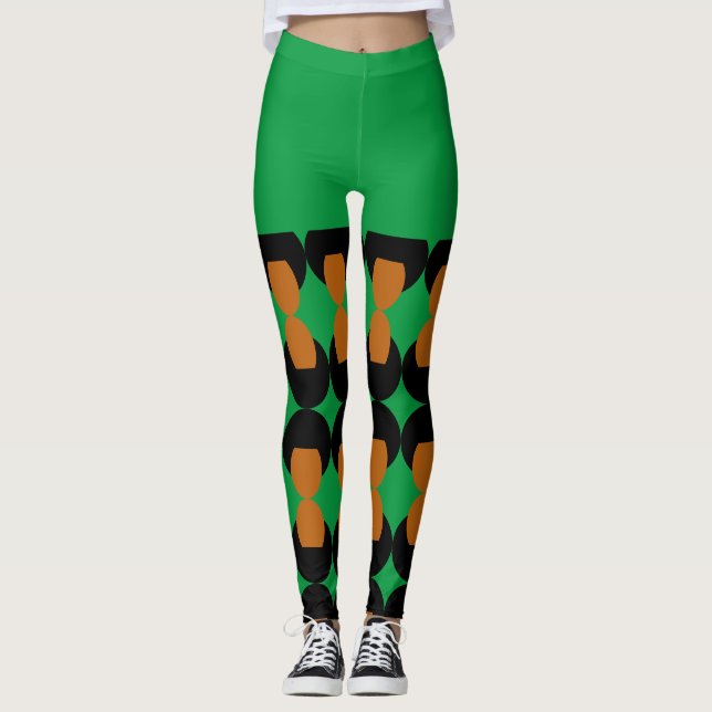 Junetteonde Frihet Firande Afro Leggings (Framsida)