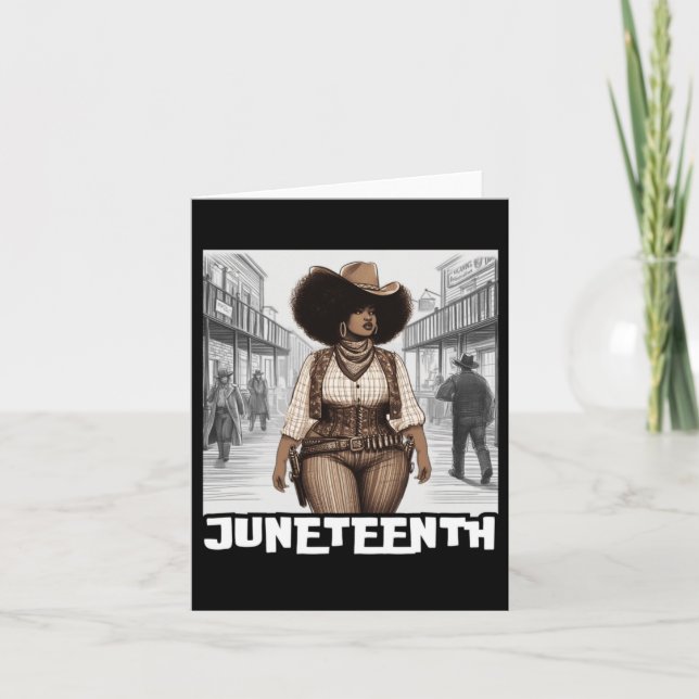 Junettionde Vilda western Kort (Framsida)
