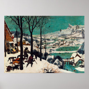Jungarna i Snö av Pieter Brueghel Poster