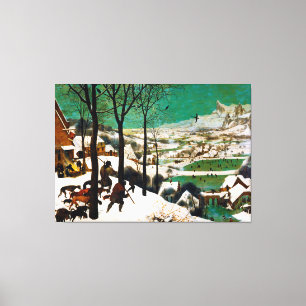 Jungarna i Snö (vintern) av Pieter Bruegel Canvastryck