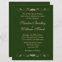 Jungarnas Grönt och inbjudan till bröllop i Guld