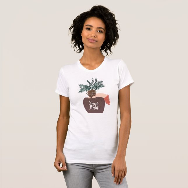 Jungel Tropisk Sago Växt T Shirt (Hel framsida)