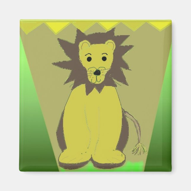 Jungelns Lejon Magnet (Framsidan)