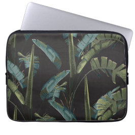Jungelregnskog. Exotisk växt, bananer. Laptop Fodral