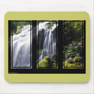 Jungelvattenfall Triptych Digital konst Musmatta