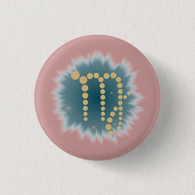 Jungfrau 23. August bis 23. September Buttons Knapp (Framsida)