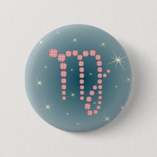 Jungfrau 23. August bis 23. September Buttons Knapp