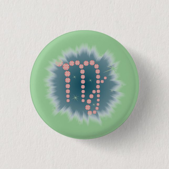 Jungfrau 23. August bis 23. September Buttons Knapp (Framsida)