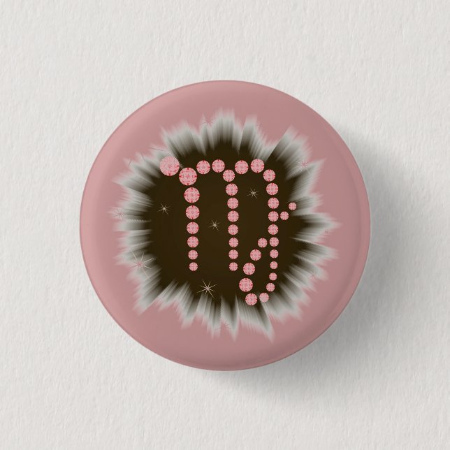 Jungfrau 23. August bis 23. September Buttons Knapp (Framsida)