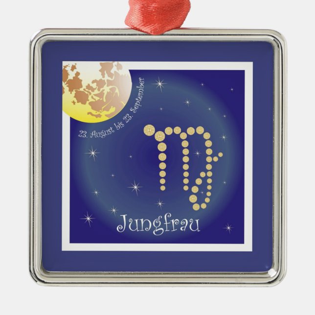 Jungfrau 23. August bis 23. September Ornament (Framsidan)