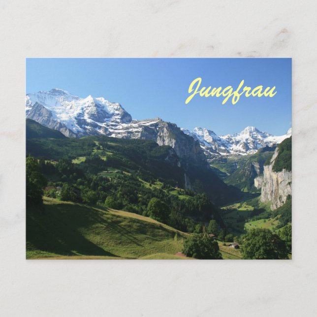 Jungfrau dal vykort (Framsida)