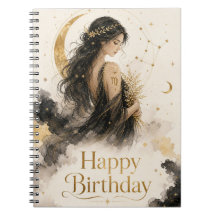 Jungfrau Happy Birthday Aquarell Design