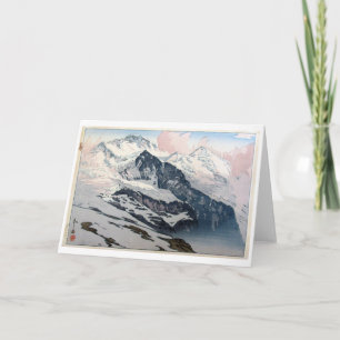Jungfrau, Hiroshi Yoshida, Woodcut Kort