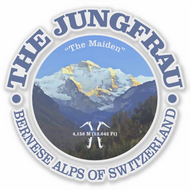Jungfrau Klistermärken (Framsida)