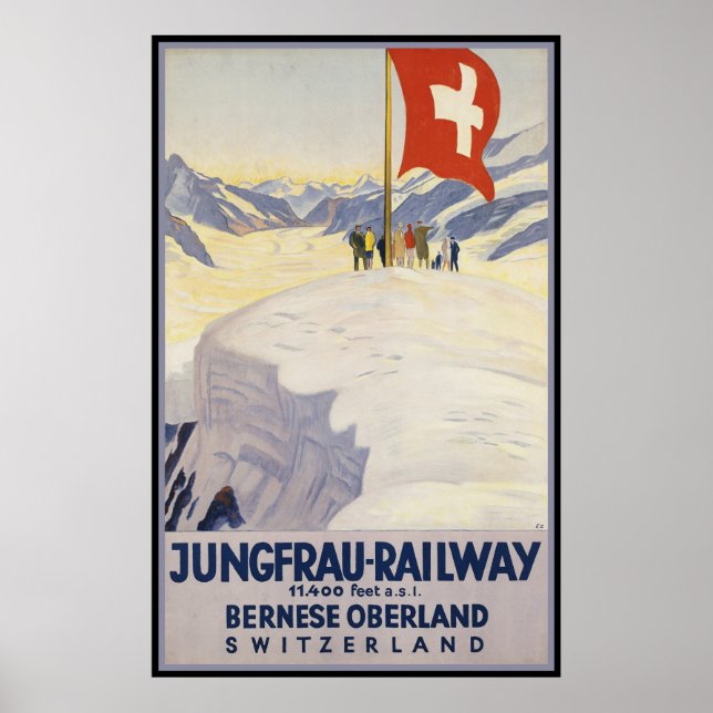 Jungfrau-Railway Bernese oberland Poster (Framsidan)