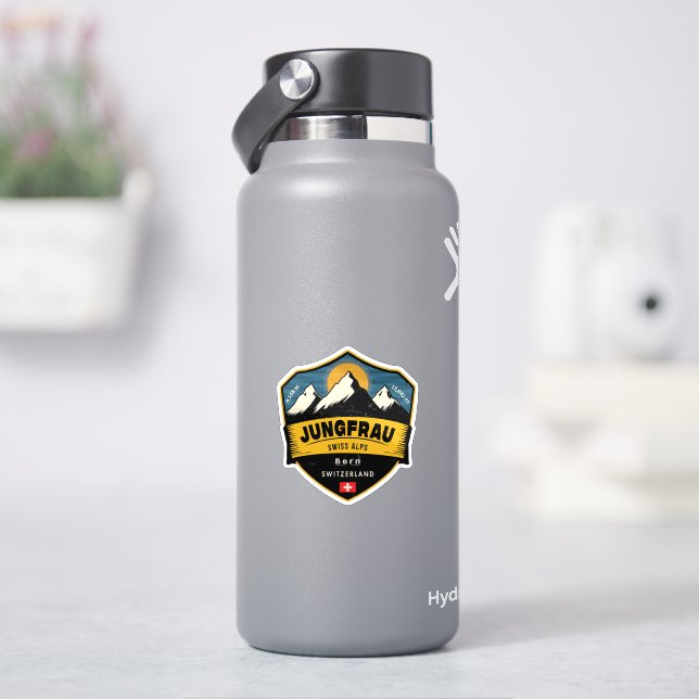 Jungfrau, Swiss Alps,  Switzerland  Klistermärken (HydroFlask)