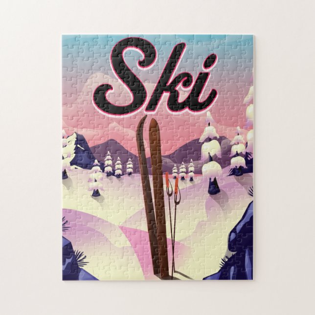 Jungfraujoch, Jungfraujoch Bernese Alpernas Pussel (Vertikal)