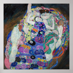 Jungfru av Gustav Klimt, 1913 Poster