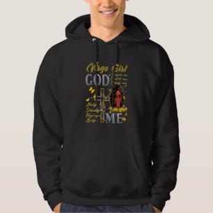 Jungfru Flicka Gud Välsignar Mig Svart Flicka Magi Hoodie