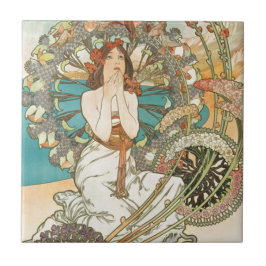 Jungfru i bön kakelplatta